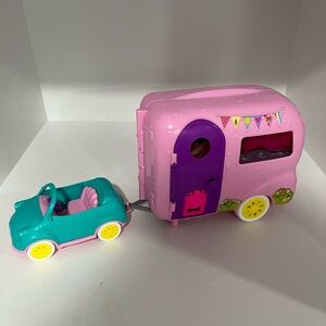Barbie Pink and Purple Camper with Teal Car